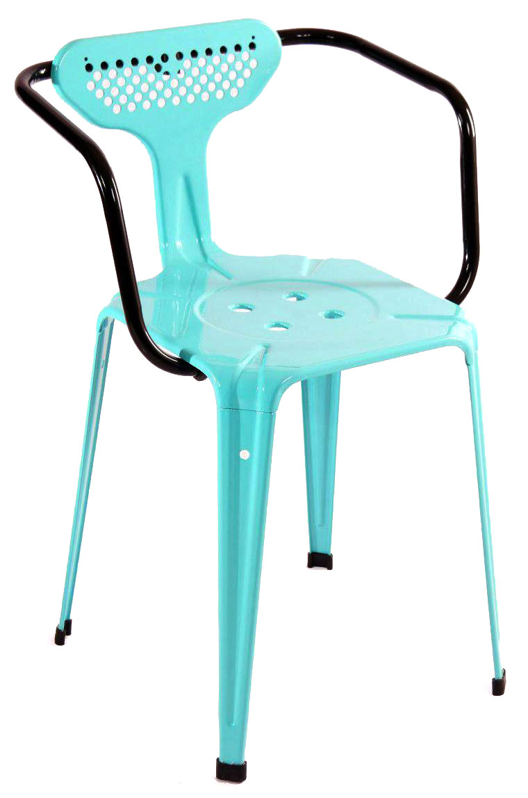 صندلی فلزی با دسته